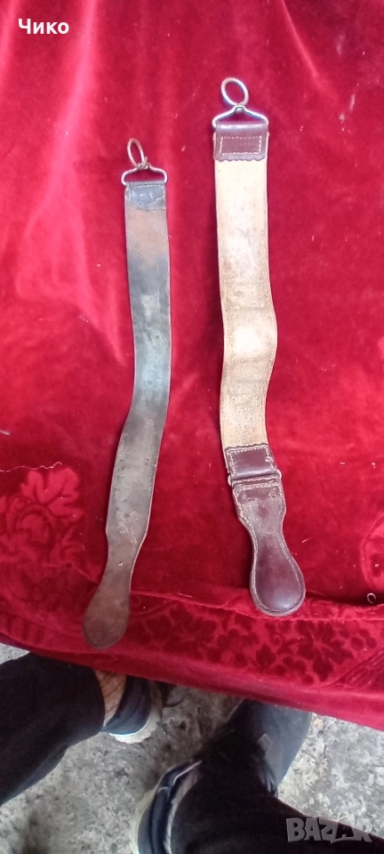 2бр бръснарски кайши, снимка 1