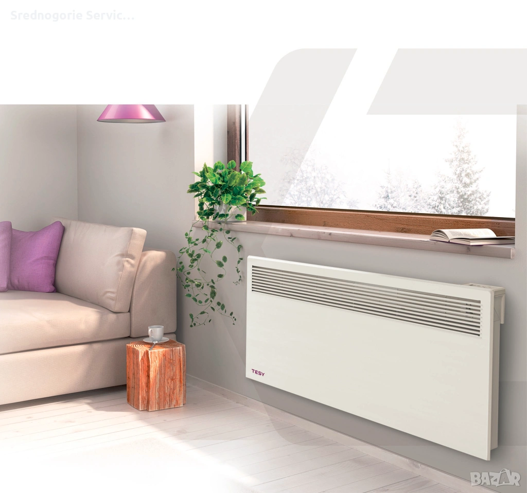 -10% отстъпка Стенен електрически конвектор с WiFi, 2000W, снимка 1