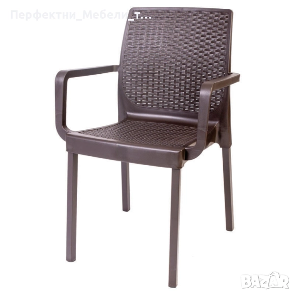 Намалени столове за градина,тераса,балконпластмасов здрав стол с метални крака-РАЗПРОДАЖБА, снимка 1