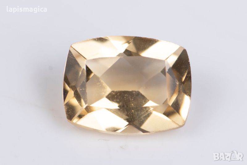 Цитрин 1.29ct 8x6mm cushion шлифовка #5, снимка 1