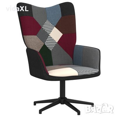 vidaXL Релаксиращ стол, пачуърк, плат（SKU:328199, снимка 1