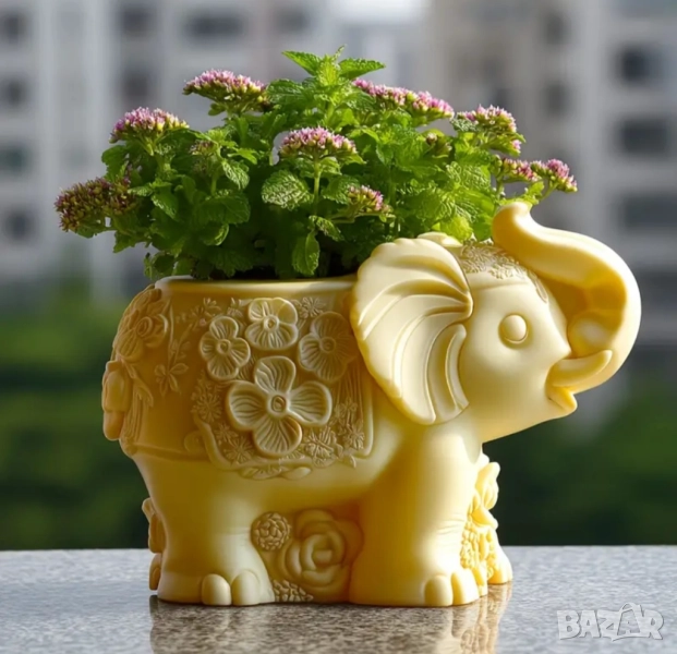 Молд кашпа слонче , снимка 1