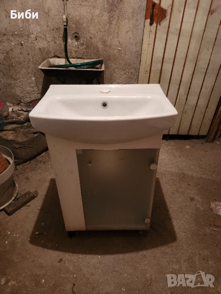 PVC, Шкаф, с Мивка, за Баня, снимка 1