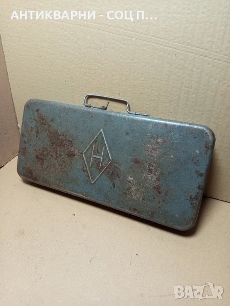 Соц Стара Метална Кутия Куфар Куфарче За Инструменти., снимка 1