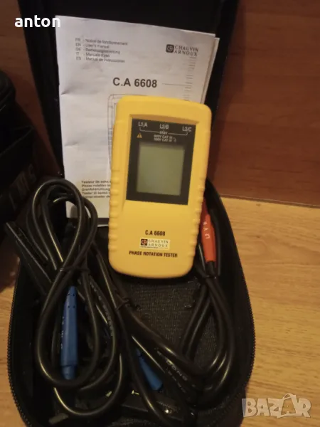 ТЕСТЕР ЗА ВЪРТЕНЕ НА ФАЗИ , снимка 1
