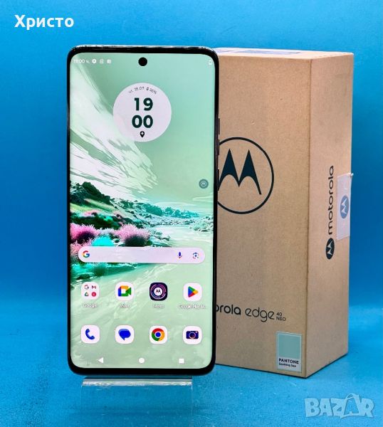 Motorola Edge 40 Neo, 256GB, 12GB RAM, 5G, Soothing Sea, снимка 1