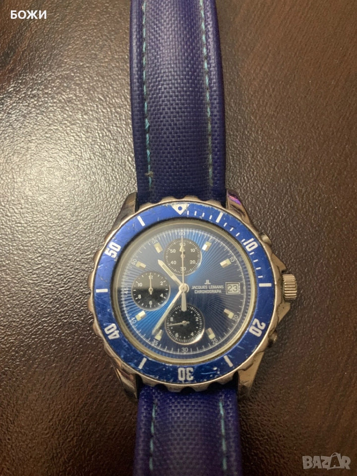 Мъжки часовник Jacques Lemans Chronograph – работи – 60 лв, снимка 1