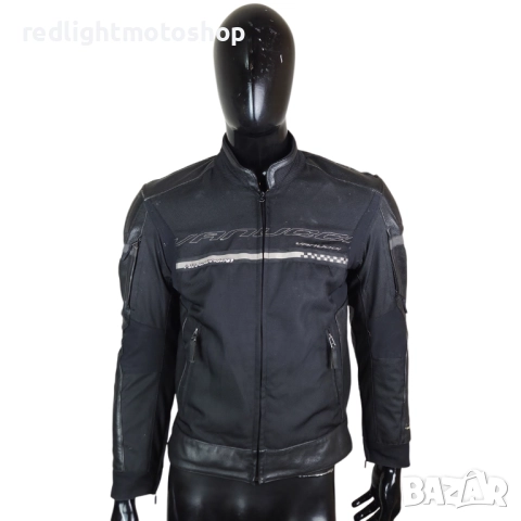 📌 5481 | Vanucci Мъжко лятно мото яке от текстил и естествена кожа – размер 50 – 150 лв