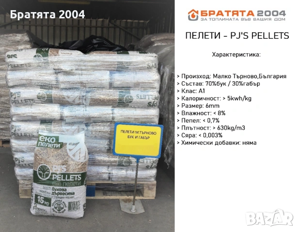 Пелети Schneider с най висок клас ENPlus А1. - БРАТЯТА 2004