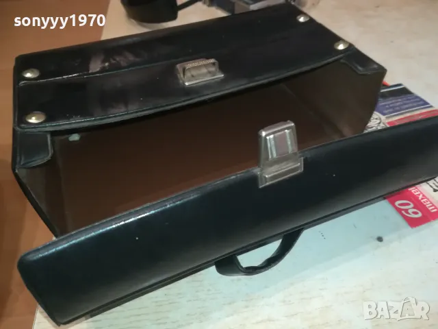 ОРИГИНАЛНА КОЖЕНА ЧАНТА ЗА 10 АУДИОКАСЕТИ 2404251025, снимка 4 - Аудио касети - 50016844