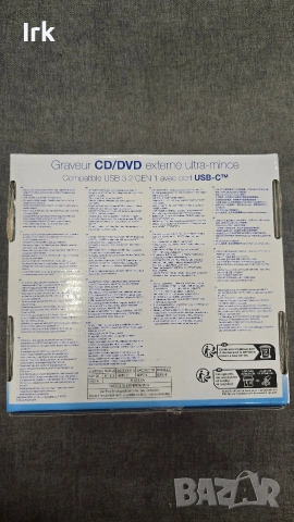 Оптично устройство Verbatim External Slimline 43886, външно, USB-C, четене/записване, черно, снимка 6 - Друга електроника - 54221252