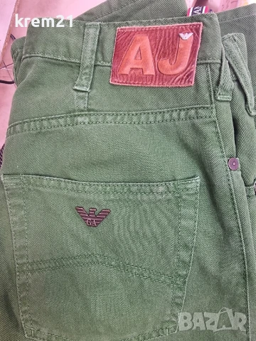 Armani jeans мъжко зелено дънки размер 29, снимка 7 - Дънки - 50719311