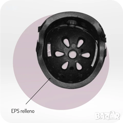 Детска каска MoMi Mimi с регулируема дължина (1-4 години), обиколка 47-58 см, снимка 3 - Аксесоари за велосипеди - 50886418