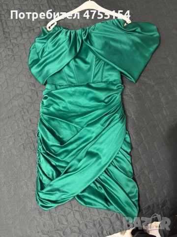 Официална сатенена рокля/ бална, снимка 2 - Рокли - 53713769