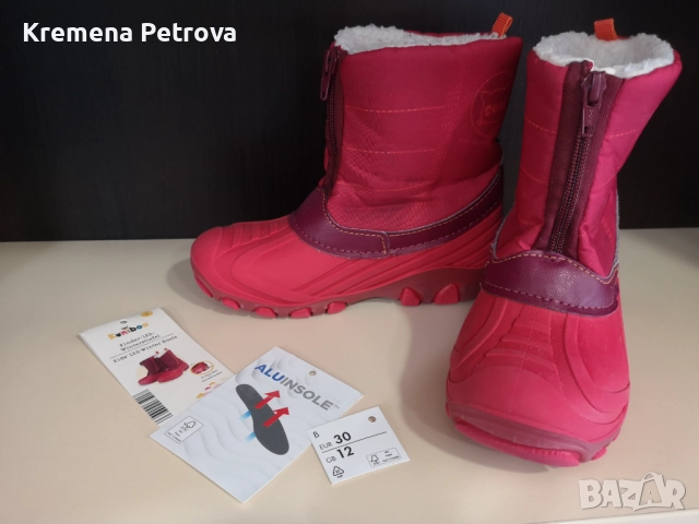 Детски зимни ботуши с LED светлини, номер 30