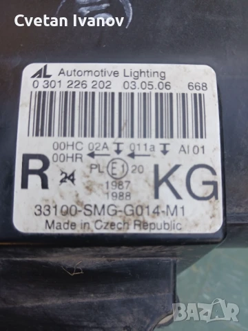 Десен фар Хонда Сивик, снимка 2 - Части - 51220489