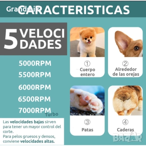 Професионална машинка за подстригване на домашни любимци за кучета, снимка 3 - За кучета - 53494760