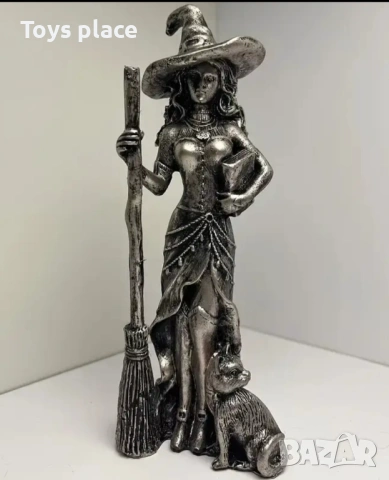 Статуетка баба Яга, Вещица, снимка 5 - Статуетки - 53477022