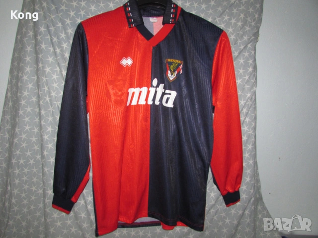 винтидж фланелка Genoa ITALIA дълъг ръкав Манчестър Юнайтед Nike Manchester United 