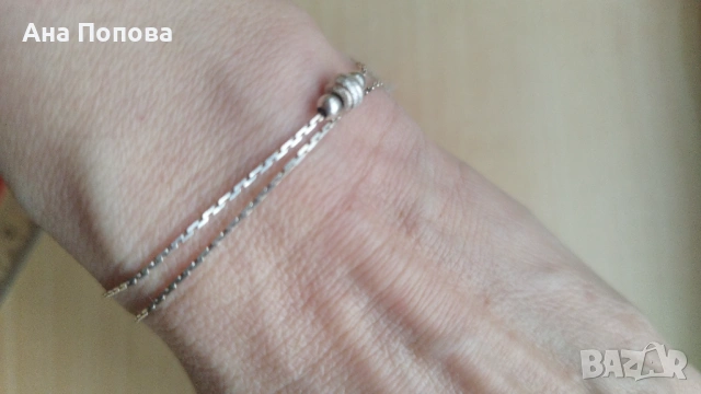 Сребърна гривна, италианско сребро, снимка 3 - Други ценни предмети - 53415231