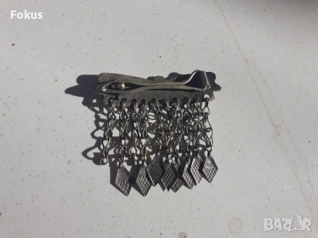 Стар възрожденски накит трепка сачан ниело, снимка 4 - Антикварни и старинни предмети - 53409918