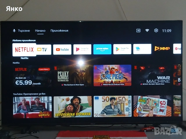 55 incha smart TV vav garanciq - bez zabelejki, снимка 2 - Телевизори - 54037090