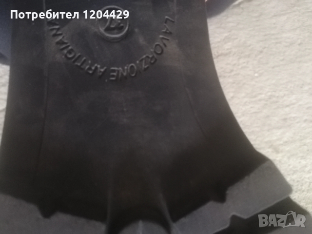 Дамски боти тип кубинки, естествена кожа, 37 номер, снимка 3 - Дамски боти - 53690647