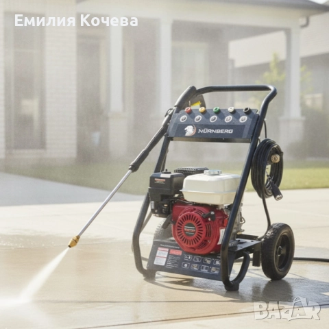Бензинова водоструйка Nürnberg 7.0 HP – 3000 PSI мощ за безкомпромисно почистване, снимка 3 - Градинска техника - 52135066