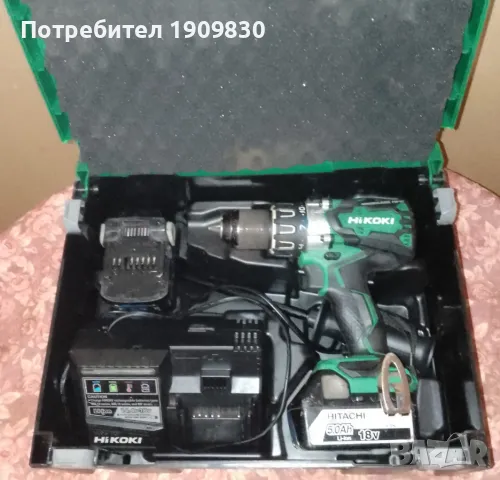 Акумулаторен винтоверт HITACHI/HIKOKI DS18DBL2, снимка 3 - Винтоверти - 49351096