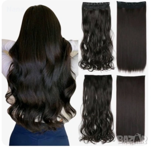 Черни треси екстеншън 21€, снимка 9 - Аксесоари за коса - 53711911