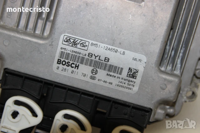 Моторен компютър Ford Focus (2004-2011г.) 8M51-12A650-LB / 8M5112A650LB / 0281011701 / 0 281 011 701, снимка 2 - Части - 50650390