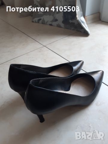 Черни кожени обувки Ted Baker, снимка 1 - Дамски обувки на ток - 45916084