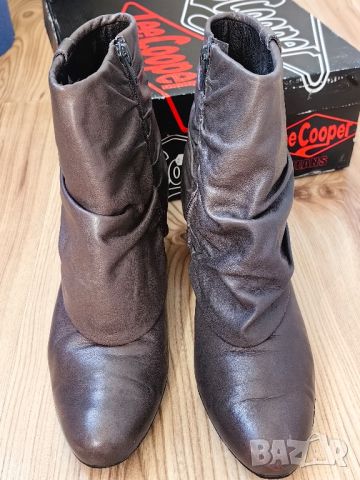 Дамски боти Lee Cooper, N'39, естествена кожа, т. сиви, мн. запазени
, снимка 2 - Дамски боти - 15229669