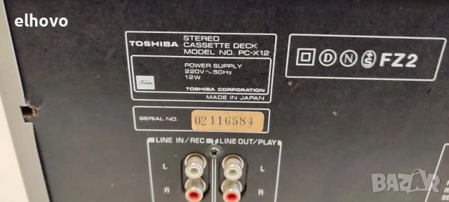 Дек Toshiba PC-X12, снимка 5 - Декове - 53333654