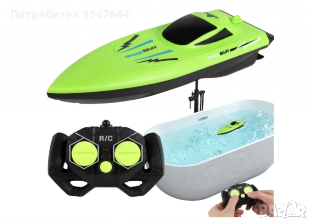 SpeedBoat, водоустойчива RC лодка за деца и начинаещи, снимка 9 - Други - 50355515