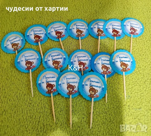 укйрасда за погача на бебе, снимка 2 - Други - 51400928