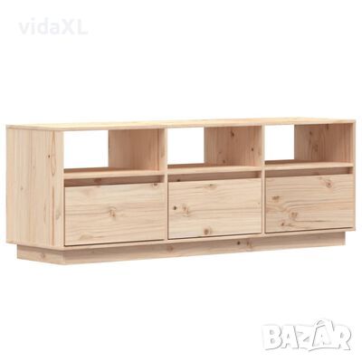 vidaXL ТВ шкаф, 140x37x50 см, бор масив（SKU:813430