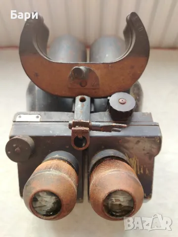 Стар голям немски военен бинокъл D.F.10x80 d.k.L. WWII, снимка 8 - Антикварни и старинни предмети - 49628491