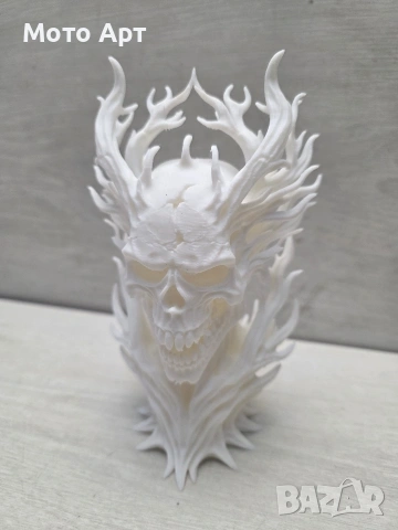 Демонска Дяволска Глава Фигура Демон Дявол Diablo 3D 3Д Принт за Оцветяване Оригинален Подарък