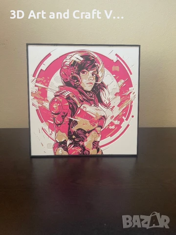 Релефна картина D.Va – Overwatch 