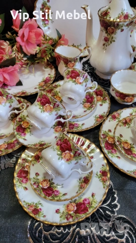 Сервиз Royal Albert, Old County Rose , снимка 3 - Сервизи - 52809753