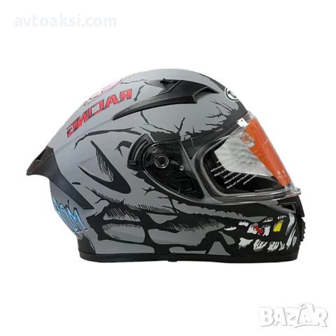 Каска за мотор Matt Grey -108-11