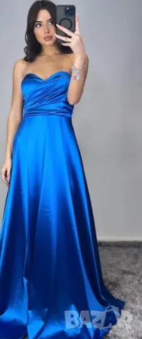 сатенени рокли , снимка 4 - Рокли - 50367269