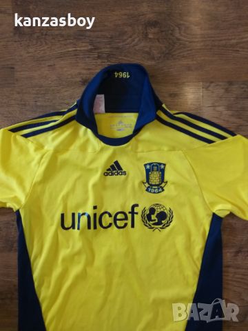 Adidas  2012-13 Brondby  Home Unicef Denmark - колекционерска тениска , снимка 2 - Тениски - 46248046