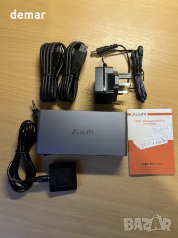 Alxum Displayport HDMI KVM превключвател за 2 монитора и 2 компютъра, 4k 60hz USB 3.0, снимка 9 - Друга електроника - 50273099