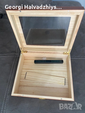 Хумидор със стъклен капак за пури, снимка 7 - Колекции - 54224814