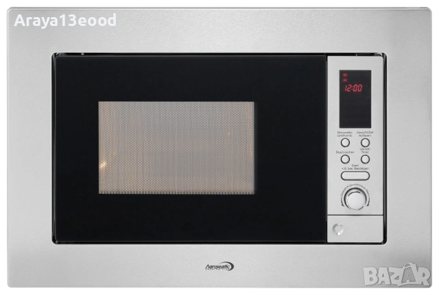 Микровълнова фурна за вграждане с грил Hanseatic AB820BVX-S0EE, 1250 W, 20 л, снимка 3 - Микровълнови - 53912524