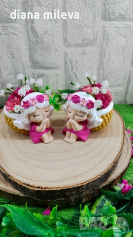 Ангелчета в цвят розов!, снимка 7 - Декорация за дома - 50911878