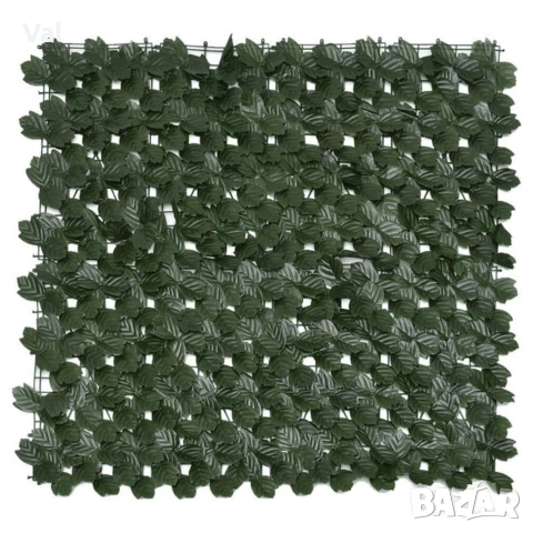 Изкуствен жив плет от бръшлян 1.5 x 3 м – UV устойчив, плътна зелена стена за балкон и ограда, снимка 3 - Градински мебели, декорация  - 54170939