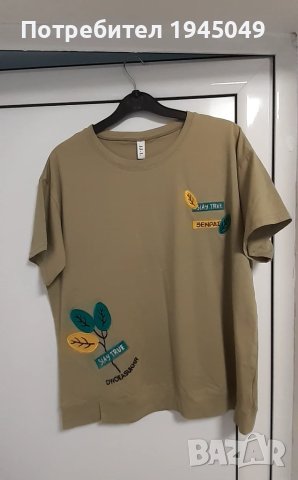 Дамска блуза Л размер - памук, снимка 7 - Тениски - 50849742